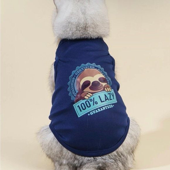 NWT Pet Funny Lazy Tshirt (Dog or Cat)
